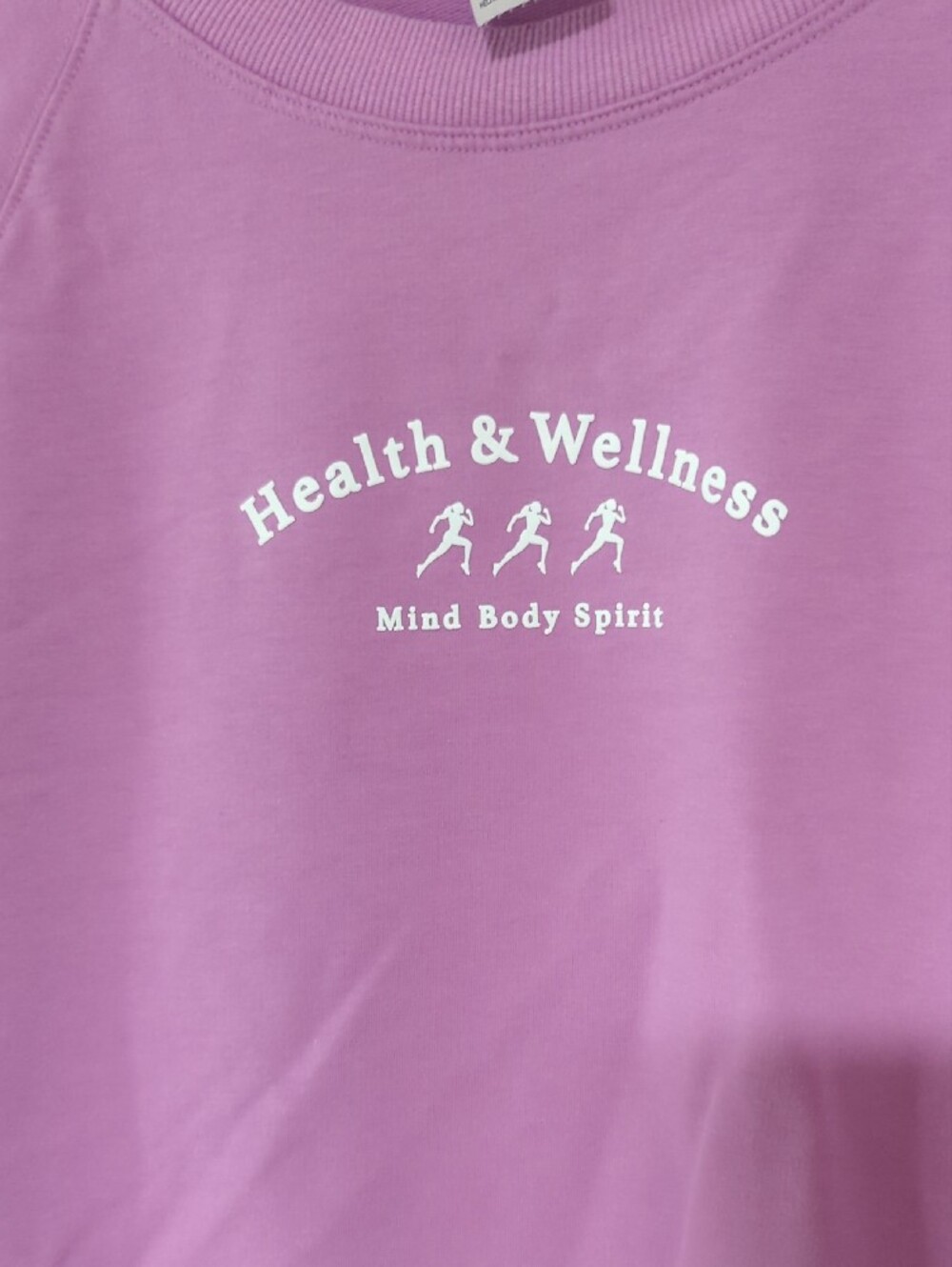 all in motion Lavender Crew Sweatshirt with Front Health & Wellness Logo - Picture 3 of 6